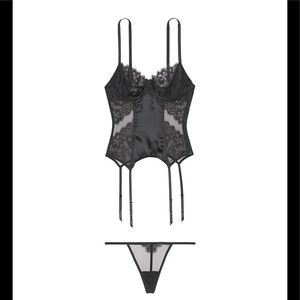 NWT Victoria’s Secret Floral Embroidered Corset